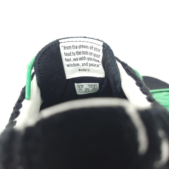 Vans Anderson .Paak Sid Shoes Mens Size 8.5 Zebra Animal Print Suede‎ Green main image 5